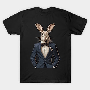 rabbit gentleman T-Shirt